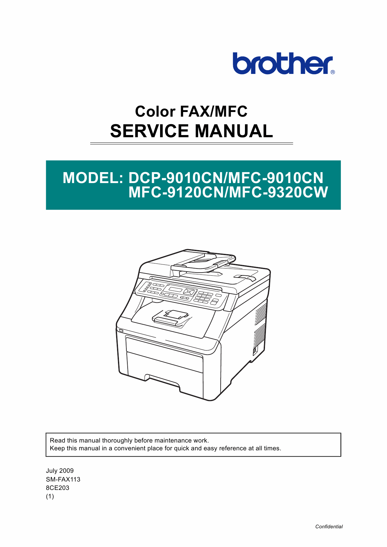 Brother MFC 9010 9120 9320 CN-CW DCP9010CN Service Manual-1